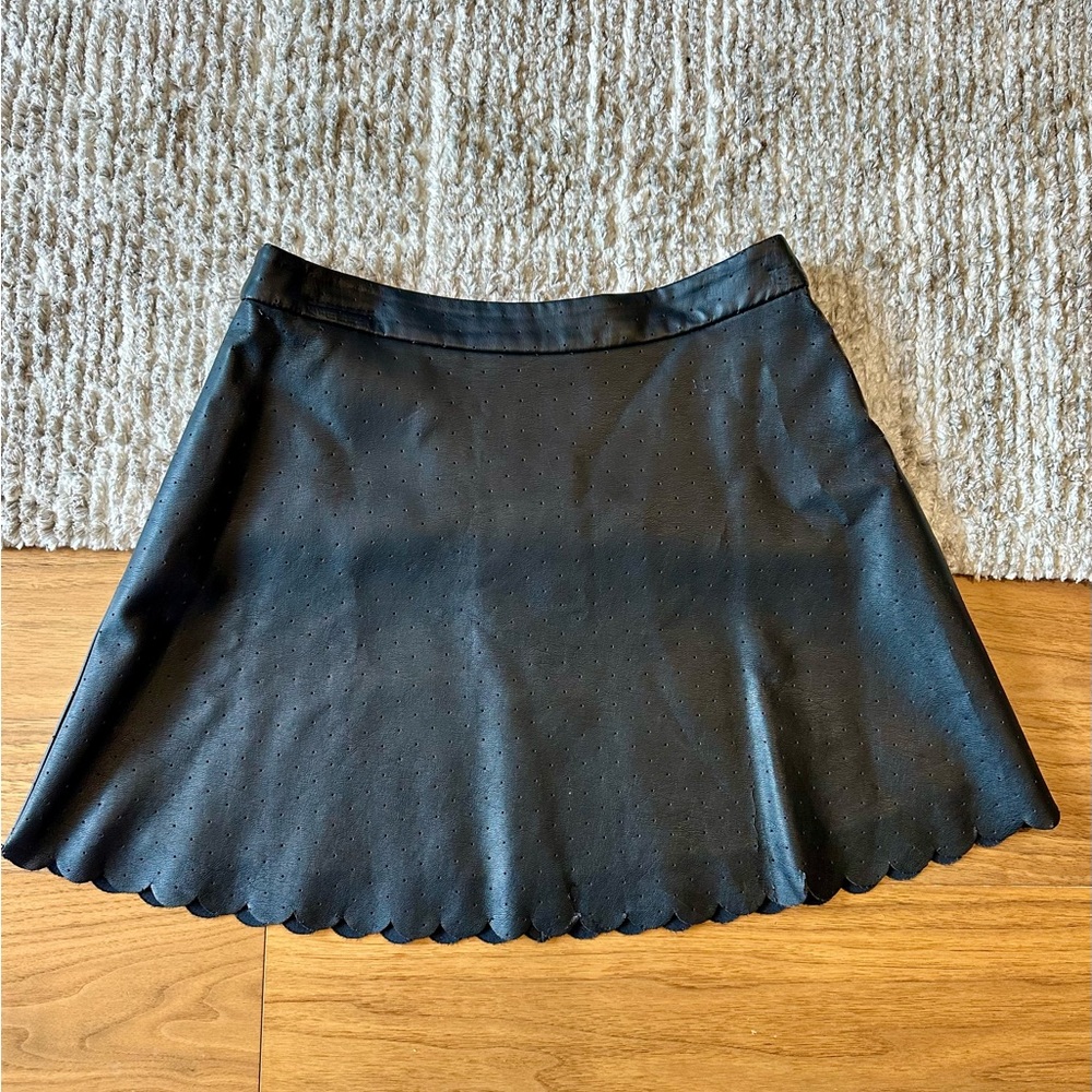 Club Monaco faux leather miniskirt